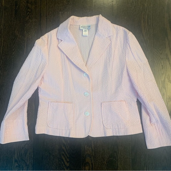 Pendleton Size Large Seersucker Blazer - Picture 5 of 6
